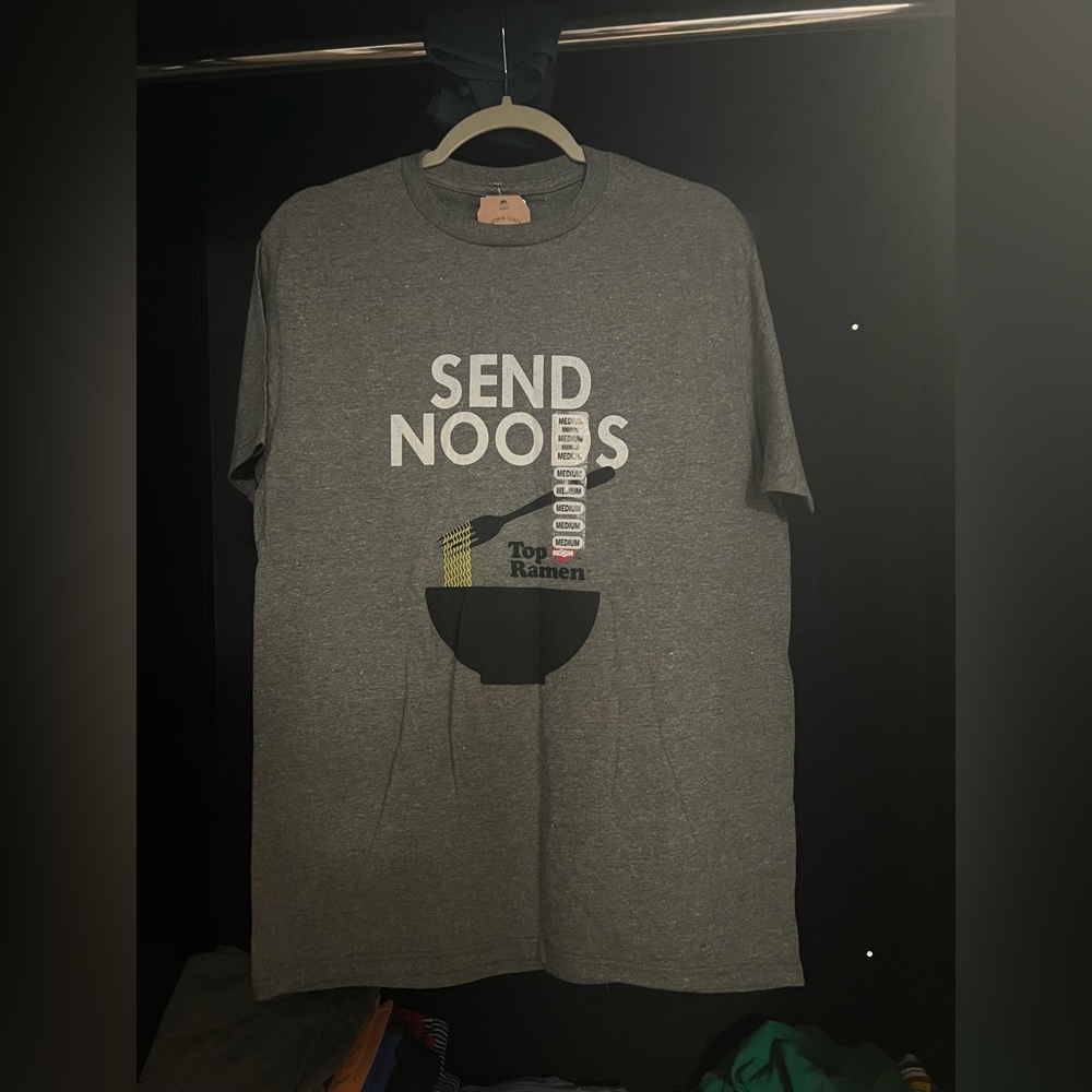 "Send Noods" Ramen Novelty Tee TeeLuv